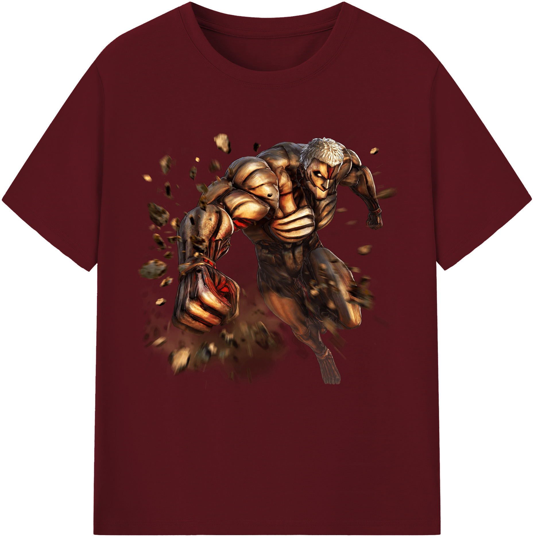 （画像用） 進撃の巨人 Attack on Titan 綿100％半袖Tシャツ（フロントプリント）